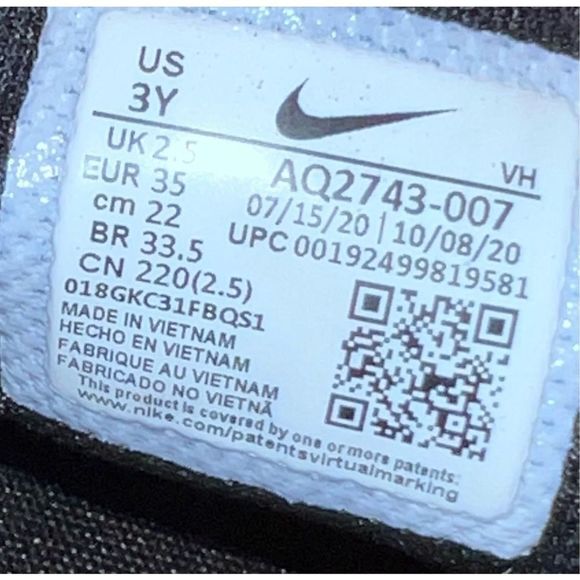 Youth Grade School Nike Air Max Motion 2 Red Black Running Sneaker Shoe Size 3 - Picture 8 of 8